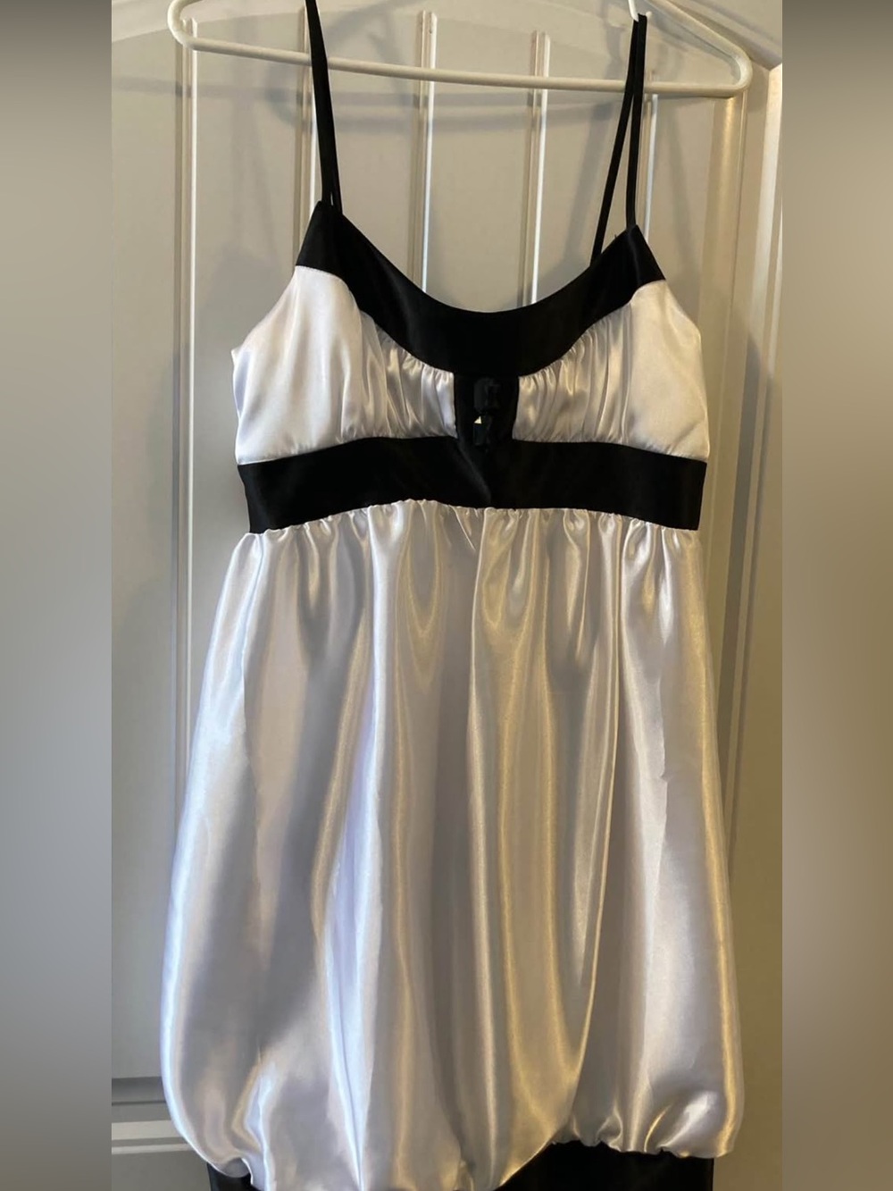 Two-Tone Black & White Cocktail Dress